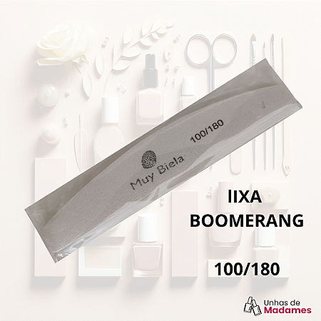 LIXA BOOMERANG MUY BIELA - QUALIDADE PROFISSIONAL (100/180)