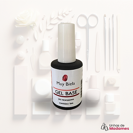 GEL BASE NUDE MUY BIELA 10ML - PROTEÇÃO E FLEXIBILIDADE PARA UNHAS NATURAIS E ARTIFICIAIS