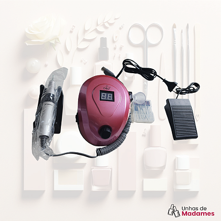LIXADEIRA MOTOR D&Z 35.000 PRM NAIL PRO DZ-886 PROFISSIONAL PARA UNHAS EM GEL