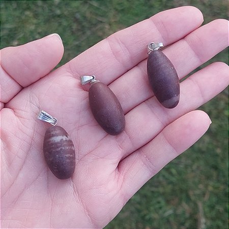 Pingente de Shiva Lingam ou Lingam de Shiva rolada