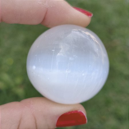 Esfera de Selenita Branca
