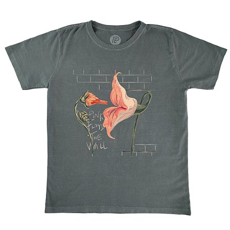 Camiseta Pink Floyd Cinza Chumbo Estonado