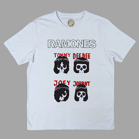 Camiseta Ramones Caveira