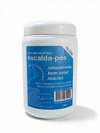 Escalda Pés 1 kg - Sais efervecentes Capim limão