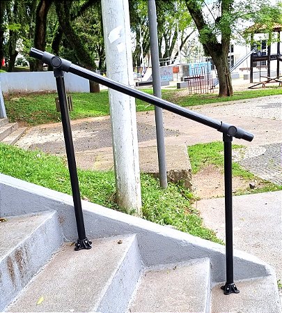 Corrimão alumínio  STD Preto