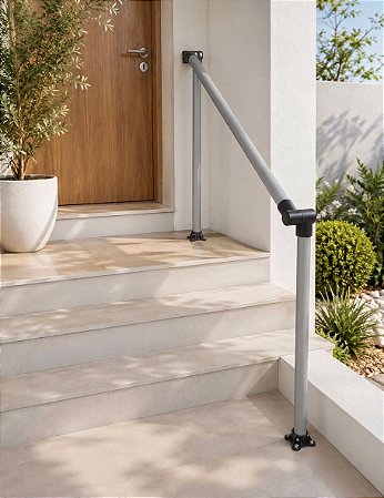 Corrimão escada Slim 1M/Cinza