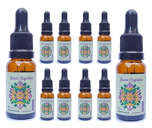 Z_Kit REVENDEDOR - 10 Blends de Óleos Essenciais Saúde Cognitiva R$64,80 por frasco de 20ml cada