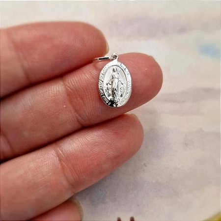 Pingente Nossa Senhora das Graças Prata 925 Mini