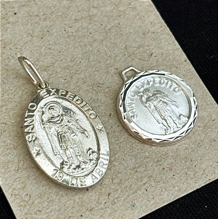 Pingente Santo Expedito Prata 925