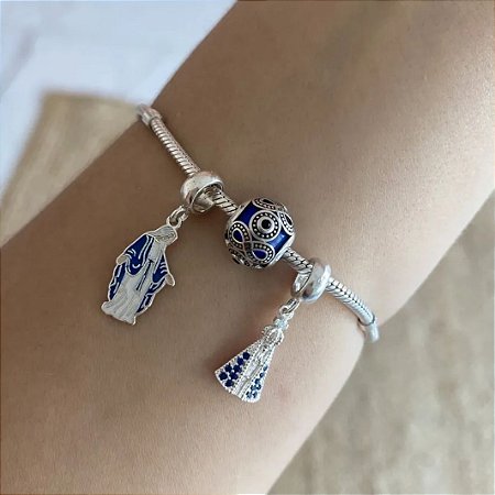 Berloque Nossa Senhora das Graças Prata 925