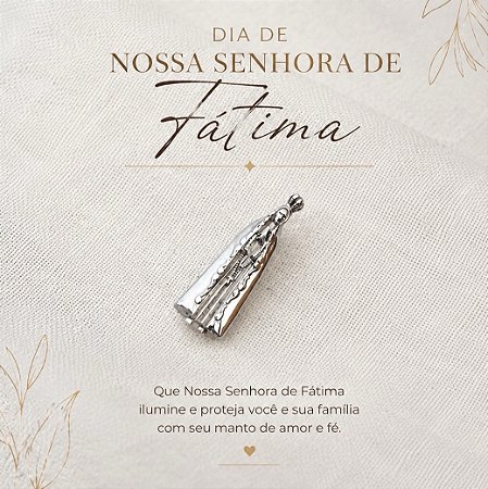 Pingente Nossa Senhora Fátima Prata 925