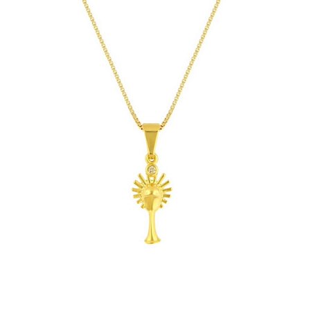 Pingente Ostensório Hóstia primeira comunhão