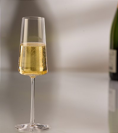 JOGO 6 TAÇAS CRISTAL CHAMPAGNE / ESPUMANTE - 226 H X 72,5 DIAM MM - 238 ML - LINHA POWER