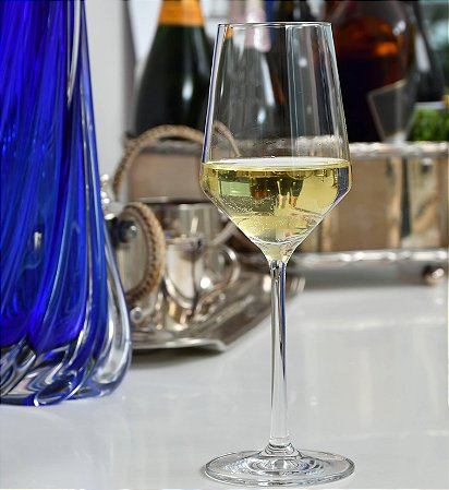 JOGO 6 TACAS  CRISTAL VINHO BRANCO 300 ML  - LINHA  PURE