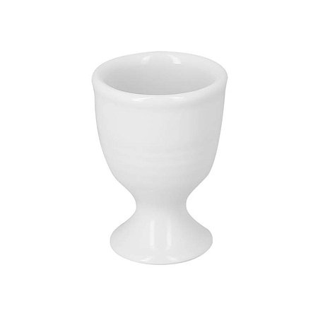 PORTA OVOS PORCELANA COM RELEVO  - 7,5 CM H X 5,2 DIAM CM - 45 ML  - LINHA RONDO
