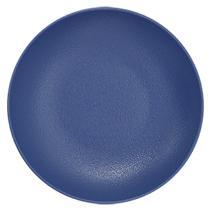PRATO PORCELANA REDONDO FUNDO SEM BORDA - 22,2 CM DIAM X 4 CM H - 700 ML -  COR AZUL  - LINHA NEO FU