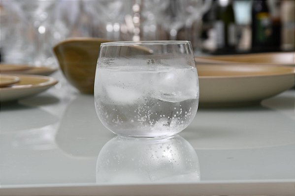 JOGO 6 COPOS CRISTAL WHISKY / ÁGUA - 85 H X 95 DIAM MM - 400 ML - LINHA BANQUET
