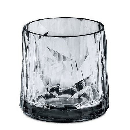 COPO COR GRAFITE POLICARBONATO EMPILHÁVEL INQUEBRÁVEL WHISKY / DRINKS- 87 H - 330 ML - LINHA CLUB 2