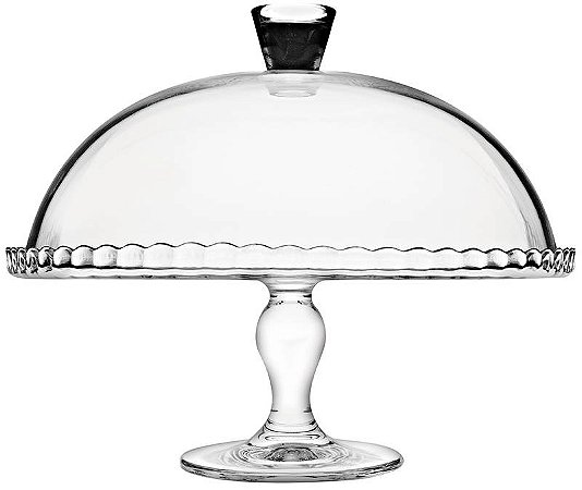 PRATO VIDRO BOLO COM TAMPA 262 H X 322 DIAM MM - LINHA PATISSERIE