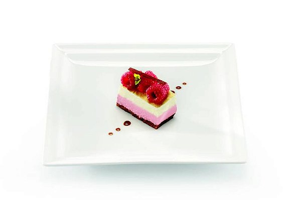 PRATO PORCELANA RASO QUADRADO - 17 X 17 CM - LINHA CLASSIC GOURMET
