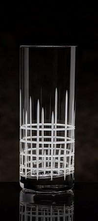 JOGO 6 COPOS CRISTAL LAPIDADO - 405 ML - LONGDRINK - 165 H x 66 D MM - LINHA MANHATTAN