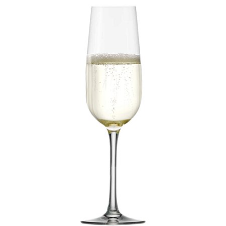 JOGO 6 TAÇAS CRISTAL CHAMPAGNE / ESPUMANTE- 200 ML - 212 H X 67,5 DIAM MM - LINHA WEINLAND