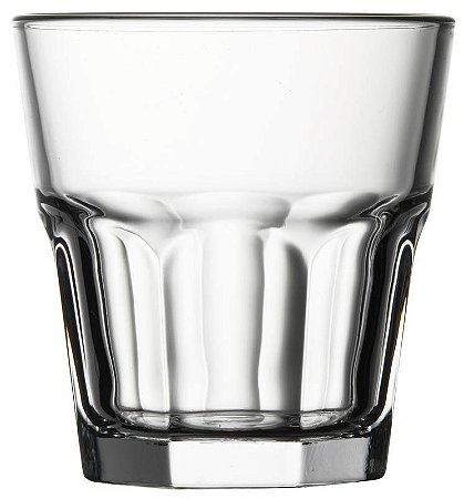 JOGO 6 COPOS VIDRO TEMPERADO SUCO / AGUA 82.5 H X 79 DIAM MM - 208 ML - CASABLANCA