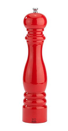 MOEDOR PIMENTA EM MADEIRA LAQUEADA VERMELHA COQUELICOT - POPPY LACQUER - 30 CM - LINHA PARIS