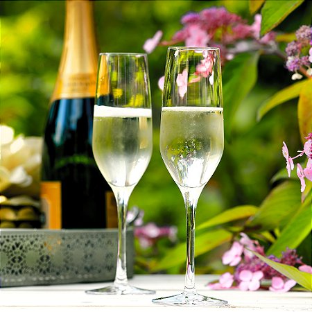 JOGO C/ 6 TAÇAS CRISTAL CHAMPAGNE / ESPUMANTE - 216,5 H X 65 DIAM MM - 185 ML - LINHA ULTRA