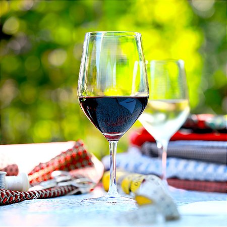 JOGO C/ 6 TAÇAS CRISTAL VINHO TINTO BORDEAUX - 211,5 H X 91,5 DIAM MM - 550 ML - LINHA ULTRA