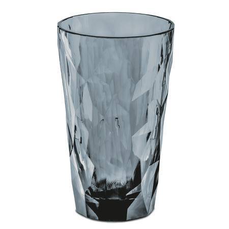 COPO POLICARBONATO EMPILHÁVEL INQUEBRÁVEL LONGDRINK CONICO 141 H - 400 ML - GRAFITE -LINHA CLUB 6