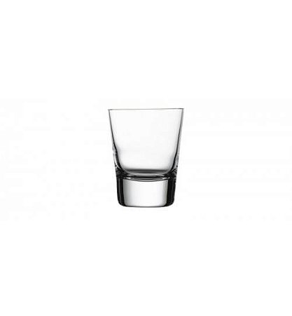 JOGO 6 COPOS CRISTAL SHOT / VODKA 66 H X 52 DIAM MM ROCKS V - 60 ML - LINHA NUDE ROCKS V