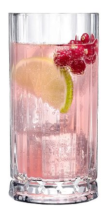 JOGO 6 COPOS CRISTAL SUCO / DRINKS  135 H X 67 DIAM MM - 250 ML - LINHA NUDE WAYNE