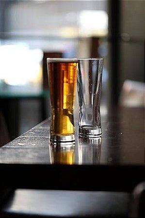 JOGO 6 COPOS VIDRO CERVEJA 183 H X 68 DIAM MM 340 ML - LINHA CERVEZA