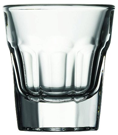 JOGO 6 COPOS VIDRO LICOR / SHOT / VODKA 55 H X 48 DIAM MM – 36 ML - LINHA CASABLANCA