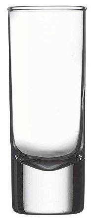 JOGO 6 COPOS VIDRO SHOT GELO ALTO 98 H X 37 DIAM MM - 60 ML - LINHA SIDE