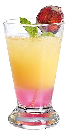 JOGO 6 COPOS VIDRO SUCO / CERVEJA / COQUETEL - 250 ML - LINHA BOLERO