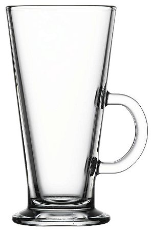 JOGO 6 COPOS VIDRO TEMPERADO COM ALÇA CAFÉ / COQUETEL 148 H X 98 DIAM MM - 263 ML - LINHA COLUMBIAN