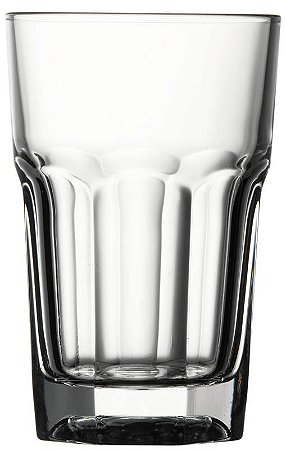 JOGO 6 COPOS VIDRO TEMPERADO LONGDRINK  / SUCO 120 H X 78 DIAM MM - 290 ML - LINHA CASABLANCA