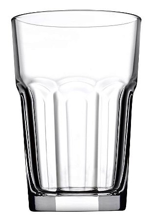 JOGO 6 COPOS VIDRO TEMPERADO LONGDRINK  122 H X 83 DIAM MM - 355 ML - LINHA CASABLANCA