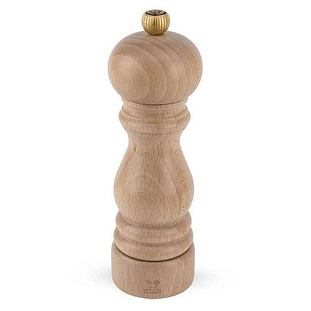 MOEDOR PIMENTA EM MADEIRA COR NATURAL COM AJUSTE DE MOAGEM - 22 CM -  LINHA PARIS