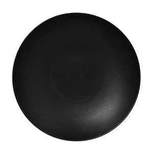 PRATO PORCELANA REDONDO FUNDO SEM BORDA - 25,9 CM DIAM X 4,7 CM H - 1200 ML - COR PRETO - LINHA NEO