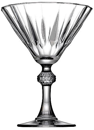 JOGO 6 TACAS VIDRO MARTINI / COQUETEL 150 H X 117 DIAM MM - 238 ML - LINHA DIAMOND