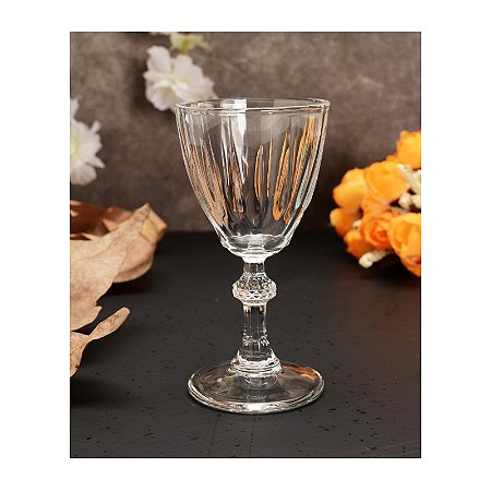 JOGO 6 TAÇAS VIDRO LICOR 104.5 H X 54.5 DIAM MM - 49 ML - LINHA DIAMOND