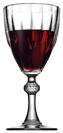 JOGO 6 TAÇAS VIDRO VINHO BRANCO 177 H X 82.5 DIAM MM - 245 ML - LINHA DIAMOND