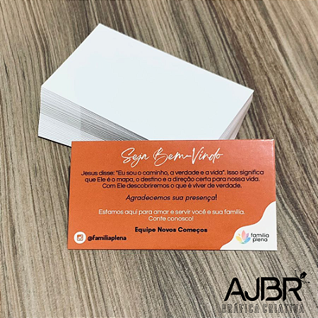 Cartão de Visita em Couché Brilho 4x0