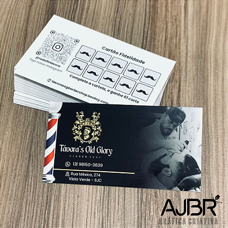 Cartão de Visita em Couché Brilho 4x1