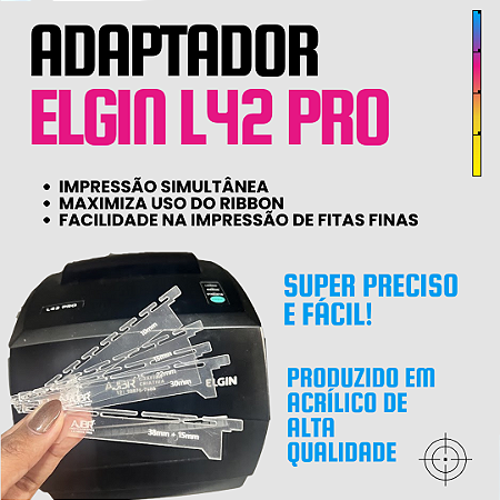 KIT ADAPTADOR PARA IMPRESSÃO SIMULTÂNEA DE FITAS NA IMPRESSORA ELGIN L42 PRO