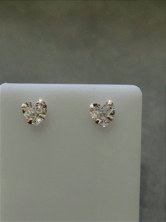 Brinco ponto de luz coração