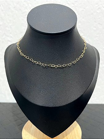 ChoKer Coração Dourado